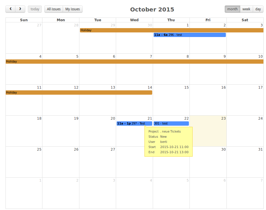 MegaCalendar (Redmine plugin)